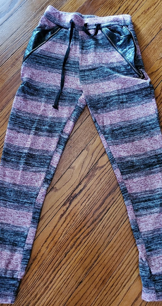 Burgundy leggings sweat pants